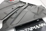 Dinmann CF | BMW F80 F82 F83 F87 | M2 M3 M4 oem engine cowl refinish in carbon fiber cover.