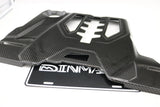 DINMANN CF | BMW F90 M5 engine compartment covers refinish in carbon fiber 3 pcs