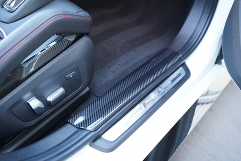 G80 M3 G20 3 SERIES OEM INSIDE FOOT STEPS TRIMING IN CARBON FIBER FULL REPLACEMENT
