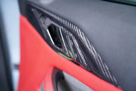 BMW G82 G83 M4 G22 G23 4 SERIES OEM DOOR HANDLES REFINIHED IN CARBON FIBERT FULL REPLACEMENT