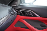 BMW G82 G83 M4 G22 G23 4 SERIES OEM DOOR HANDLES REFINIHED IN CARBON FIBERT FULL REPLACEMENT