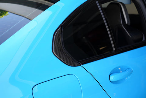 Dinmann CF | BMW G80 G81 M3 3 SERIES DOOR TRIM C PILLARS OEM IN CARBON FIBER FINISH