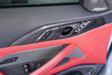 BMW G82 G83 M4 G22 G23 4 SERIES OEM DOOR HANDLES REFINIHED IN CARBON FIBERT FULL REPLACEMENT
