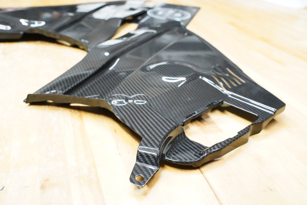 Dinmann CF | BMW F80 F82 F83 F87 | M2 M3 M4 DRY CARBON 3 LAYERS COWL COVERS FULL REPLACMENT