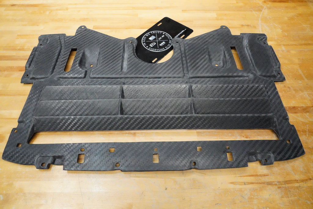 Dinmann CF | BMW G80 M3 G82 G83 M4 engine + Oil Cooler carbon fiber guard in 8 layer carbon fiber