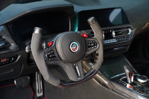 BMW G80 M3 G82 G83 M4 T FIGHTER CARBON FIBER CUSTOM STEERING WHEEL
