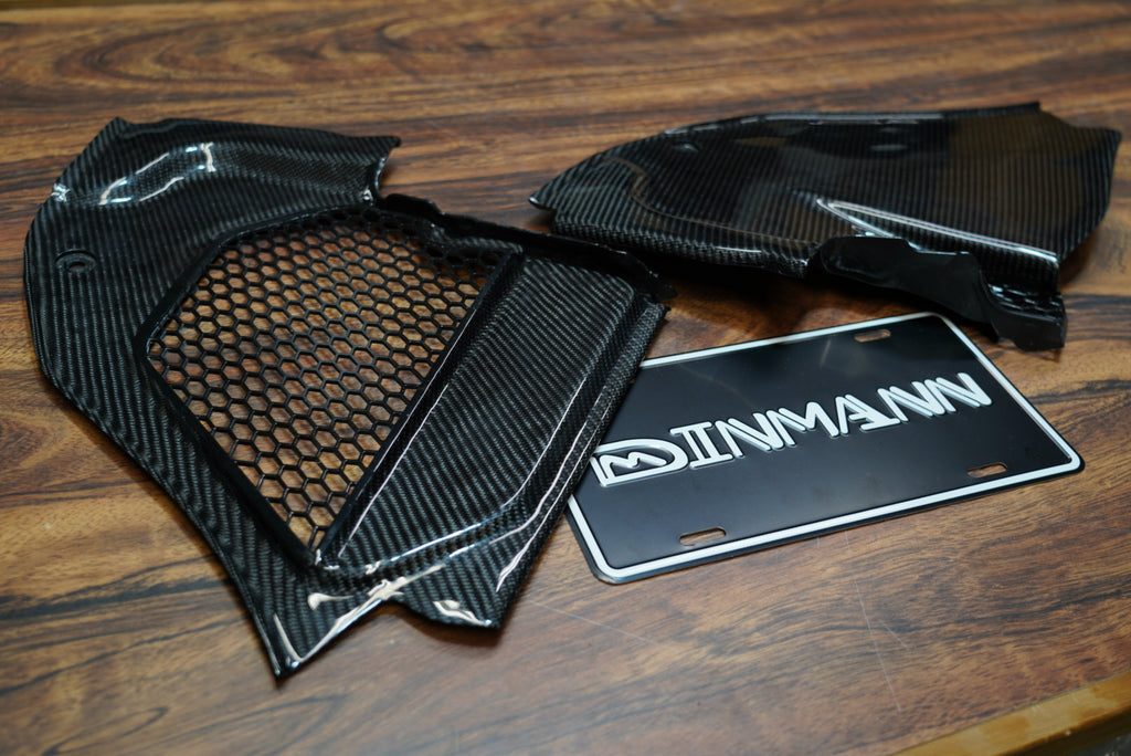 DINMANN | BMW F91 F92 F93 M8 WINDOW COWL COVERS IN CARBON FIBER