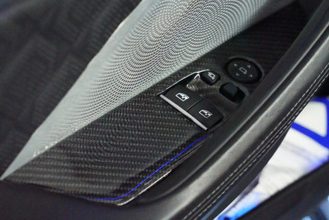 Dinmann BMW | F91 f92  m8  8 Series 2 Doors window control Trims front L & R in carbon fiber