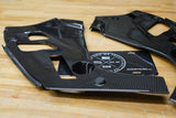 DINMANN CF | BMW G30 F90 | 5 SERIES AND M5 oem headlight covers cowl refinished in real carbon fiber.