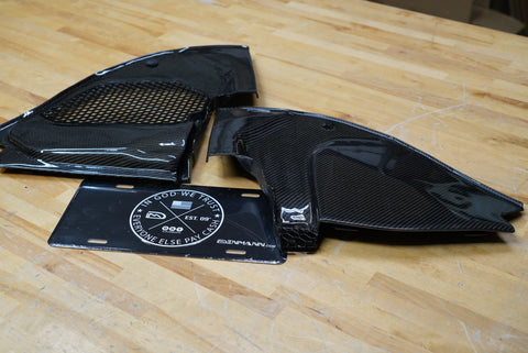 DINMANN CF | BMW G30 F90 | 5 SERIES AND M5 oem cowl covers refinished in real carbon fiber
