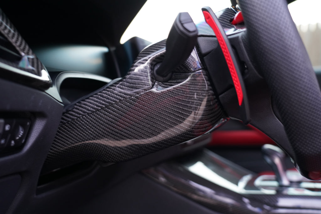 Dinmann CF | G80 G82 G83 M3 M4 | G20 G21 G22 G23 steering wheel column oem in carbon fiber