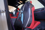BMW SEAT BACK COVERS CARBON FIBER FULL REPLACEMENT G83 G82 M4 M8 F91 F92 F93 X3M X4M