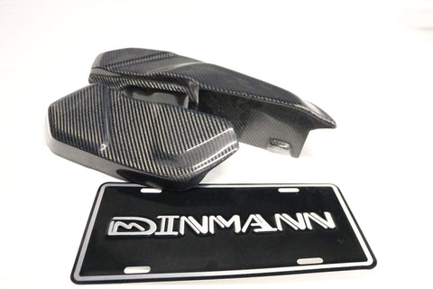 DINMANN CF | BMW F90 M5 engine compartment covers refinish in carbon fiber 3 pcs