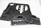 DINMANN CF | BMW F90 M5 engine compartment covers refinish in carbon fiber 3 pcs