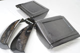 Dinmann CF | E60 M5 e60 5 series | m6 e63 e63 6 series oem back seat covers refinished in Carbon Fiber full replacement