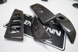 Dinmann CF | BMW E60 | E60 M5 window control trims pre lci finished in carbon fiber