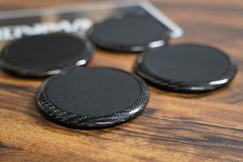 Dinmann CF | BMW E60 | E60 M5 speaker trims finished in carbon fiber