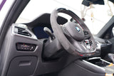 BMW G80 M3 G82 G83 M4 CARBON FIBER CUSTOM STEERING WHEEL with PERFORMANCE LIGHT