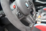 BMW G80 M3 G82 G83 M4 CARBON FIBER CUSTOM STEERING WHEEL with PERFORMANCE LIGHT