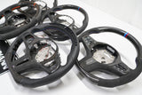 BMW G80 M3 G82 G83 M4 CARBON FIBER CUSTOM STEERING WHEEL with PERFORMANCE LIGHT