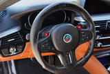 BMW G80 M3 G82 G83 M4 CARBON FIBER CUSTOM STEERING WHEEL with PERFORMANCE LIGHT