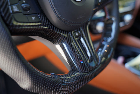 BMW G80 M3 G82 G83 M4 CARBON FIBER CUSTOM STEERING WHEEL