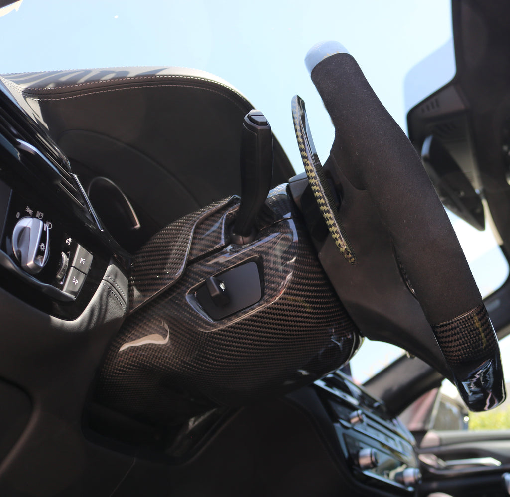 Dinmann CF | F90 M5 | Carbon Fiber Steering Wheel column in