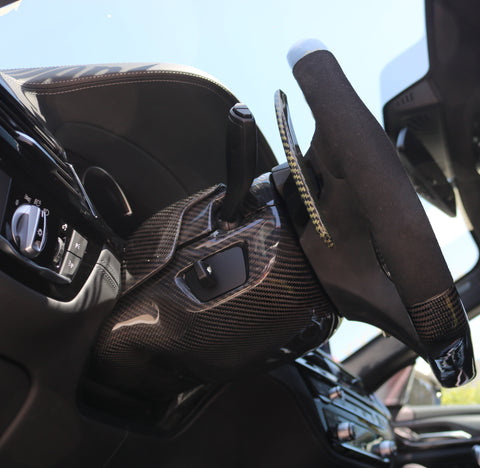 Dinmann CF | F90 M5 | Carbon Fiber Steering Wheel column in